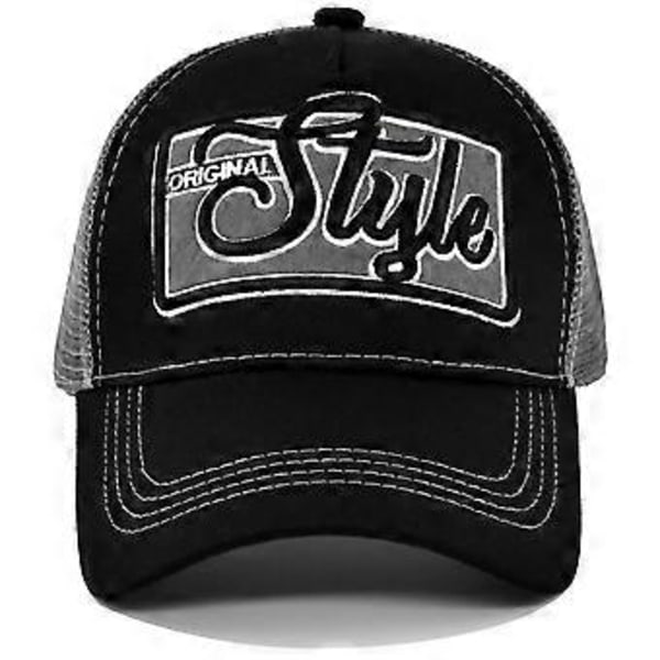 STYLE brodeerattu baseball-lippis, brodeerattu lippalakki, verkkolippis, personoitu brodeeraus, kaareva lieri, aurinkohattu
