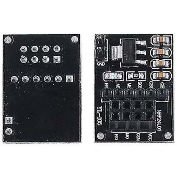 2 stk. Nrf24l01+pa+lna Rf Transceiver Modul Med Sma Antenne 2,4 Ghz 0m + Nrf24l01 Trådløst Modul