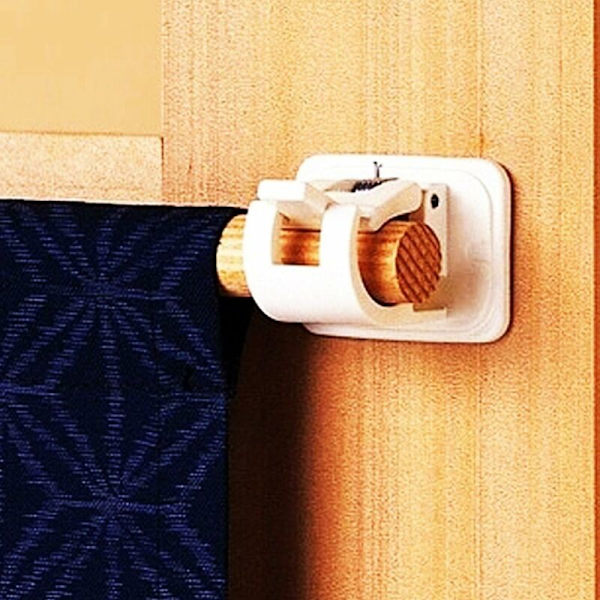 Självhäftande krokar Gardinstångshållare Stång, Draperi Hook Cases Gardinstång Väggmonterade Fästen & Fixeringar Stånghållare, 8-pack-Fei Yu