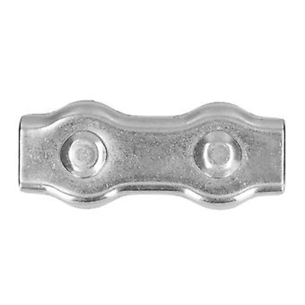 Wire Rope Clips Rustfrie stålkabelklemmer Enkelt grep Kaliper Duplex Låseanordning 10 stk M6