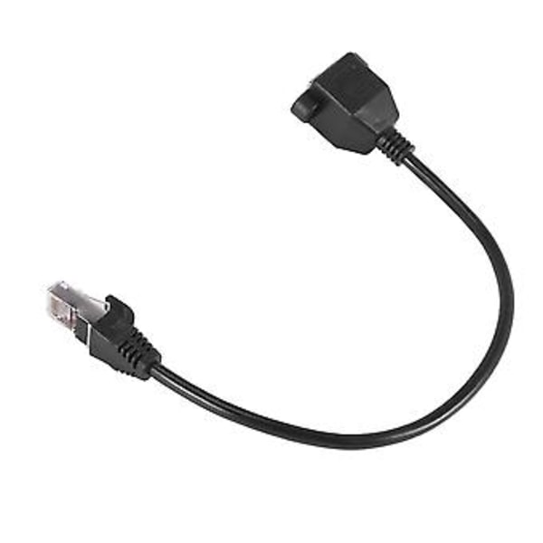 Rj45 Hunn Til Hann Adapter Nettverksforlengelseskabel Panelmontering 27cm