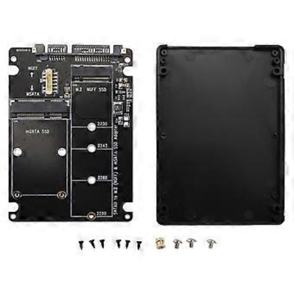 NGFF til SATA Seriel Adapter MSATA til SATA3.0 Dobbelt Formål 2-I-1 Adapterboks Sub Interne og Eksterne Boards