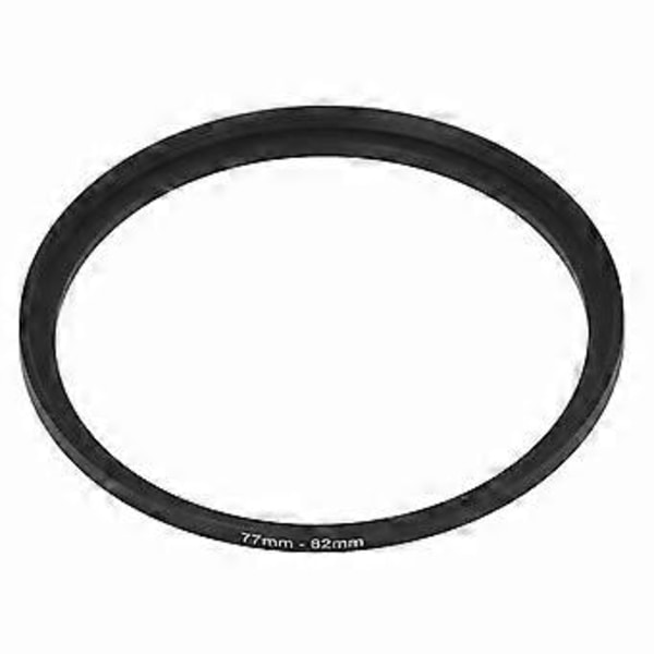 Svart Filteradapterring Aluminiumlegering Reduceringsring Step Up-omvandlare för UV CPL ND Närbild Kameralins 77‑82mm