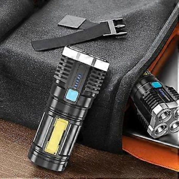 Flash Ultra Led Uppladdningsbar Sida 4led Utomhuslampa För Kamera
