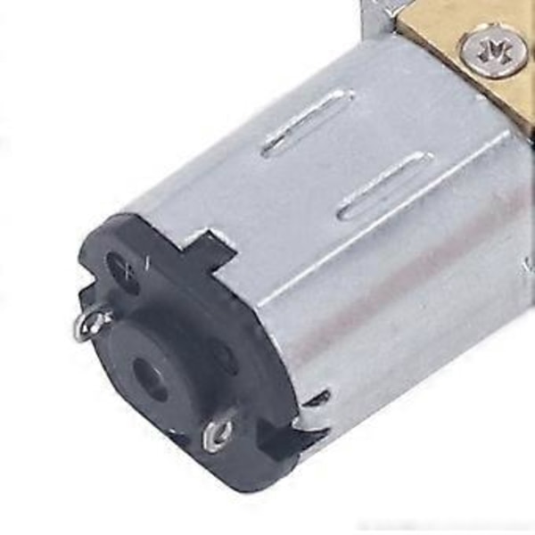 12V DC -vaihteistomoottori kiinteällä pohjalla, yksittäinen akseli, harjattu, korkea vääntömomentti, kierukkavaihde, nopeuden vähennysmoottori 7,5 mm 27 RPM (1:603 alennussuhde)
