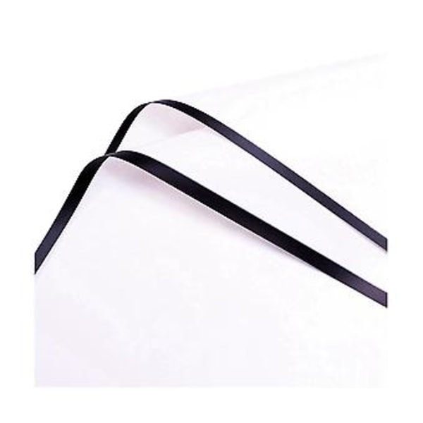 20 st Vita Kant Blomomslags Papper Dimmig Yta Presentpapper Florist Bukett Vattentät Plast