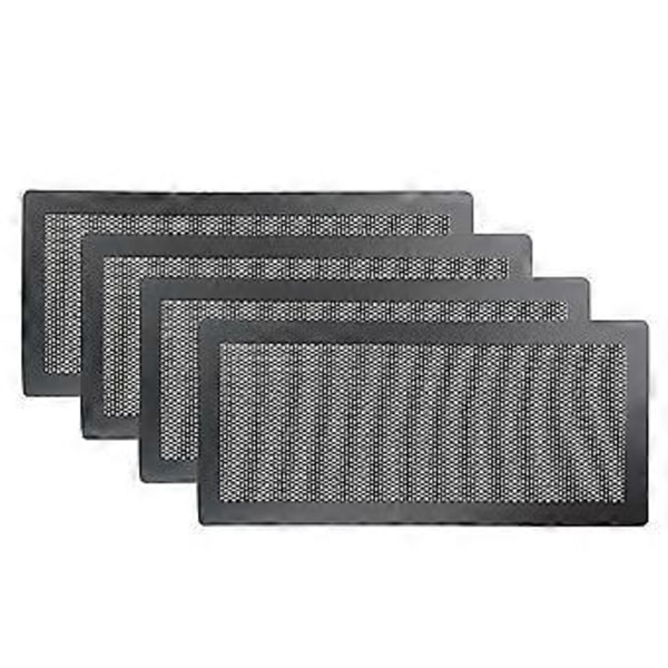 4 stk. Magnetiske Gulvventil deksler - 5,5x12 tommer Mesh Filtre for Hjem/Gulv/Vegg/Tak Fanger Opp Smuss Hår Støv