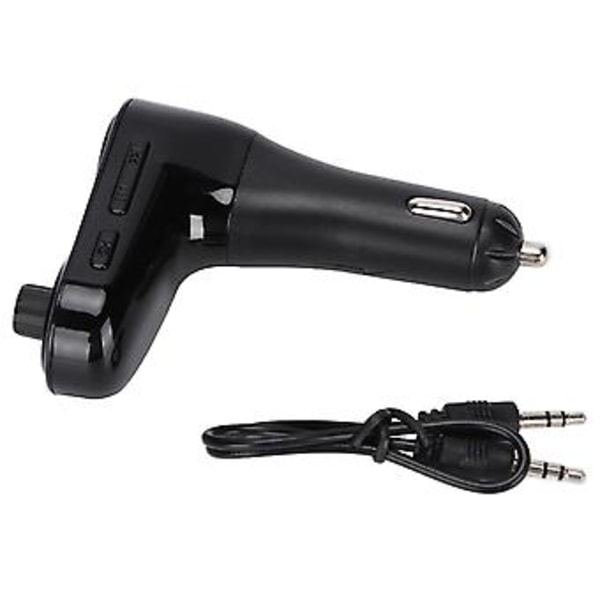 C5 Trådløs Bil Musikkspiller Bluetooth Bil FM-sender med Håndfri Samtale og LCD-skjerm DC 12V‑24V