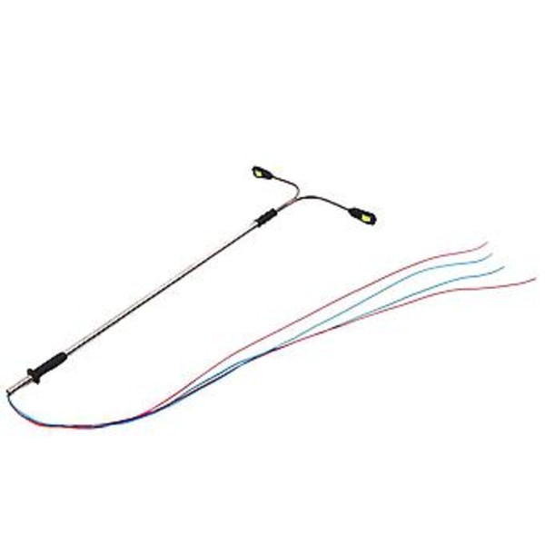 2led 1:100 Skala Gadelampe Landskab Mini Lygtepæl Til Sandbord Model Lygtepæl Til Togbane