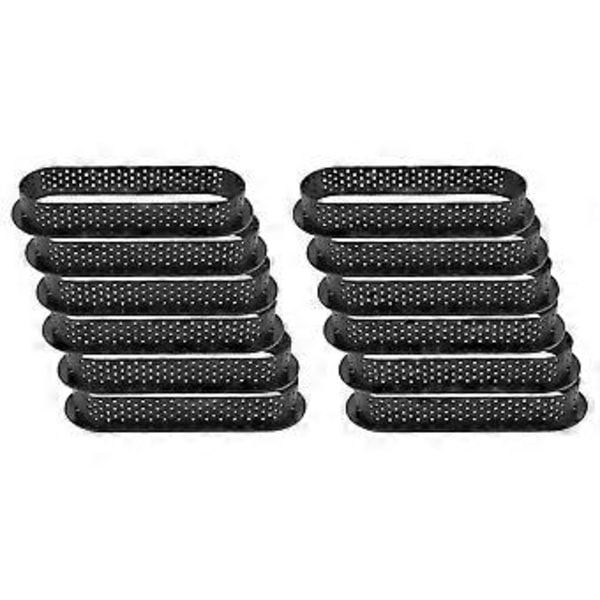 12 stycken ovala tårtformar, värmebeständiga, non-stick, mini-kakformar