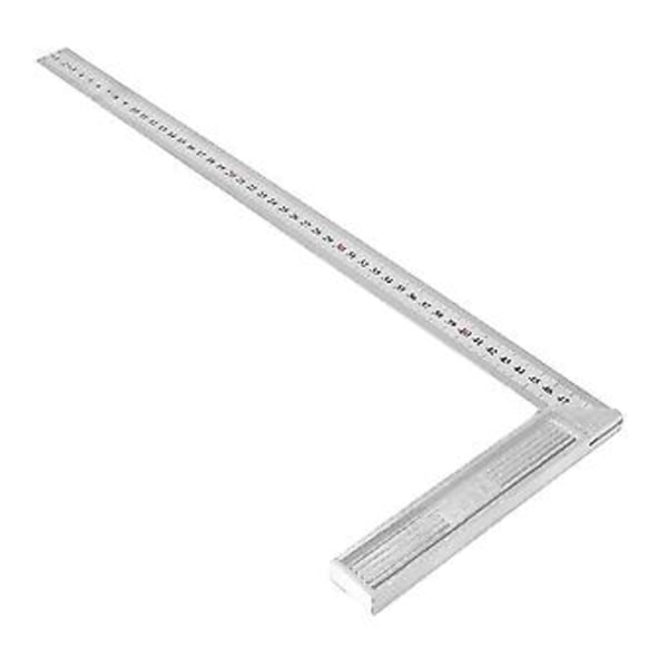 50 cm alumiiniseoksesta valmistettu suorakulma, 90 asteen paksumpi suorakulma, tarkkuusmittaus- ja piirustustyökalu