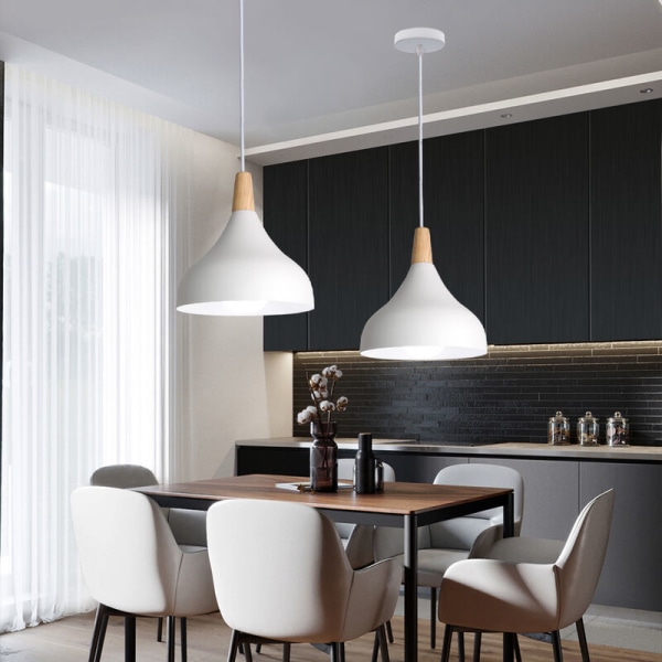 Modern LED-taklampa Rund infälld taklampa Pendellampa Inomhus Krona för sovrum Kök Hall Vit