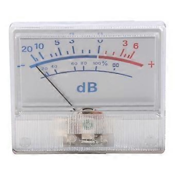 6V-12V Panel VU Meter Glödlampa Nivå Amp Ljud DB Ljudnivå Justerbar Bakgrundsbelysning