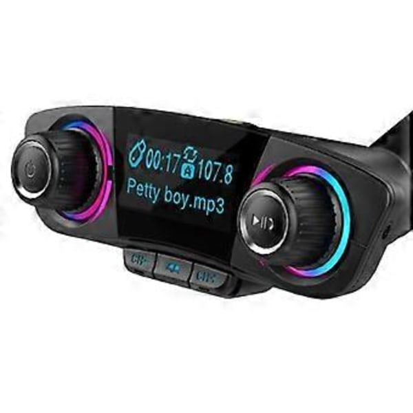 Autosoitin BT06 Bluetooth MP3-soitin autoon, monitoiminen, monikielinen, yleismallinen LCD-näyttö