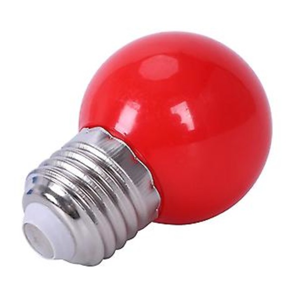 E27 3w 6 Smd Led Sparepære Globe Pære Lampe Ac -240v, Rød