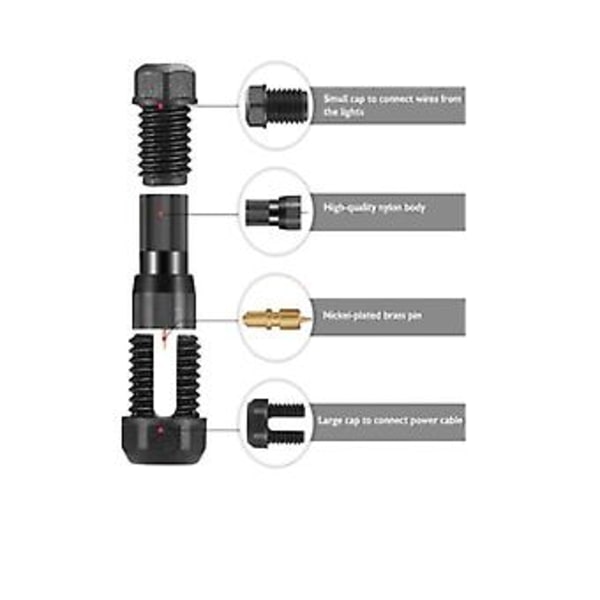 20 kpl liitäntävapaita pienjännitteisiä maisemavalokaapeleita 12-18 Gauge johdinliittimiä LED-pihalle S