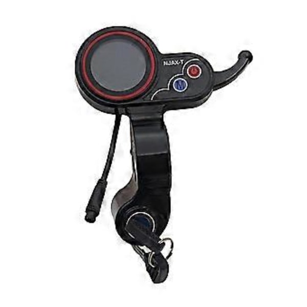För NJAX-T Gasreglage LCD Display Mätare med Nyckelbrytare Lås Hastighetsjusterbar Accelerator 6 Pin Elektrisk Scooter Instrumentbräda
