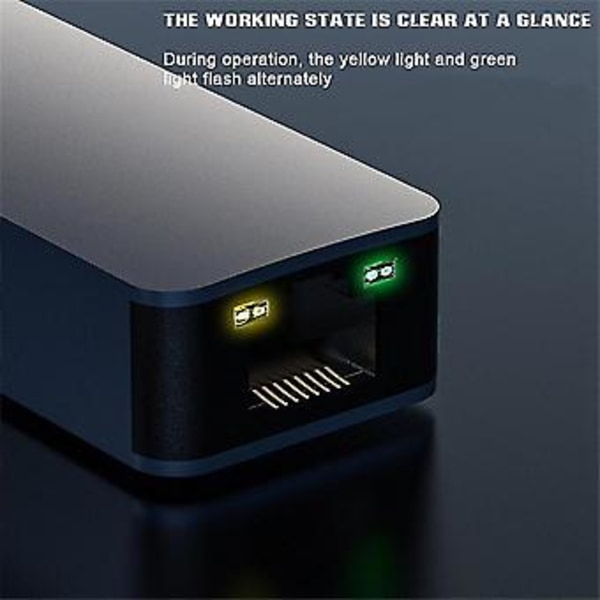 Ethernet Adapter USB 3.0 til 2.5G Nettverk RJ45 Ekstern Nettverkskabel