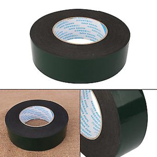 10m Super Stærk Vandtæt Selvklæbende Dobbeltsidet Skumtape Sort Farve