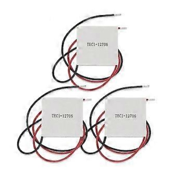 6 st TEC1-12706 K10 Termoelektrisk Kylare Peltier Element Moduler Halvledarkylning för Bilkylskåp