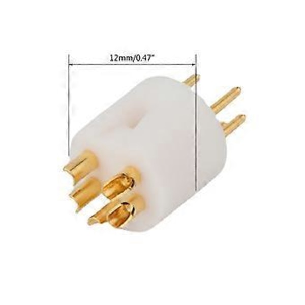 Pladespiller 5-pins M DIN Guldbelagt Konnektor stik Pladespiller Tonearm 5-pin Han DIN Konnektor TIL REGA LINN ROKSAN PROJECT