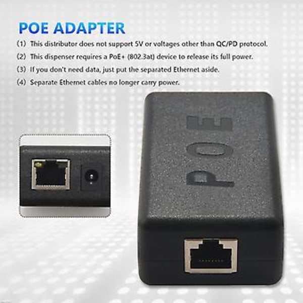 Poe Splitter 5v 4a Til Jetson, Til Rasp Pi 4 Og - Aktiv Poe+ Til El Eller Gig