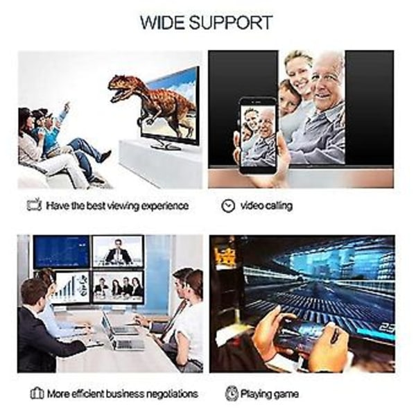 Usb C till Dvi Kabel Adapter Usb 3.1 Typ C till Dvi Hane 4k Kompatibel För Air 3.1 till Dvi Adapter Kabel