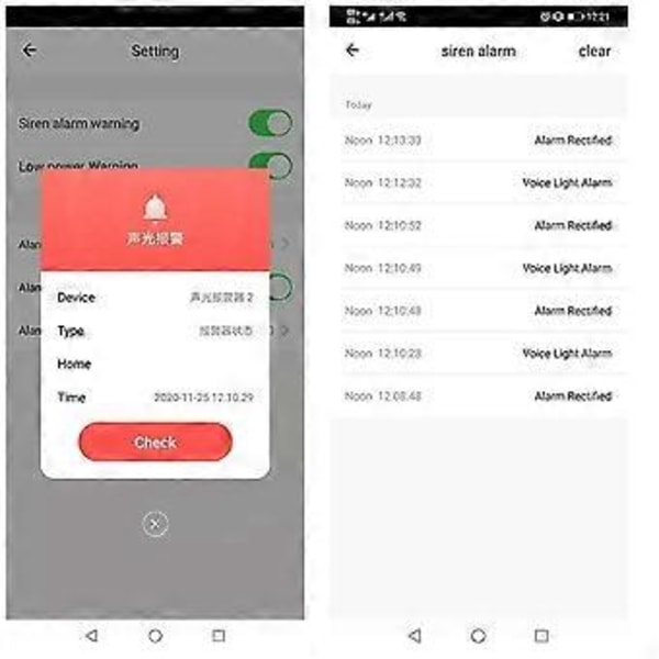 Tuya Smart Zigbee Siren Trådlöst Hörbart och Synligt Alarm 100dB Anti-Sabotage AC Ström Volymjustering EU-kontakt