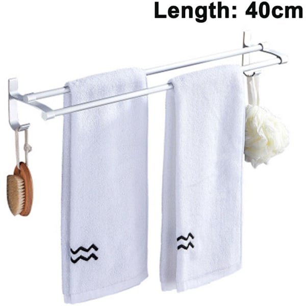 Adhesive Towel Holder (Approx. 40cm) Towel Ring for Wall Tiles High Quality Stainless Steel Towel Rack No Drilling Required