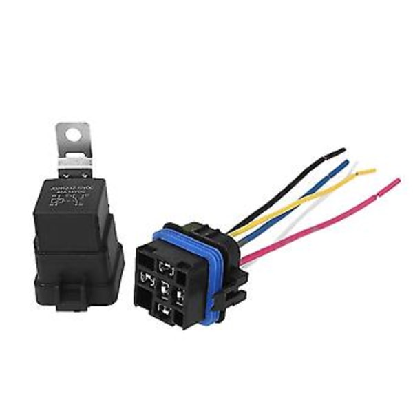 Integreret Bilrelæ / 12V 40A Auto Relæ Sokkel 5 Ben