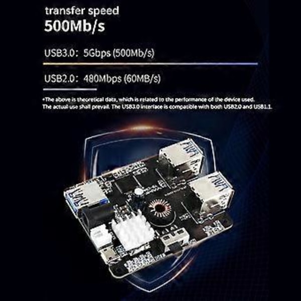Perfekt 5Gbps USB Udvidelseskort til Jetson til Nano/ ROS Robotbil P