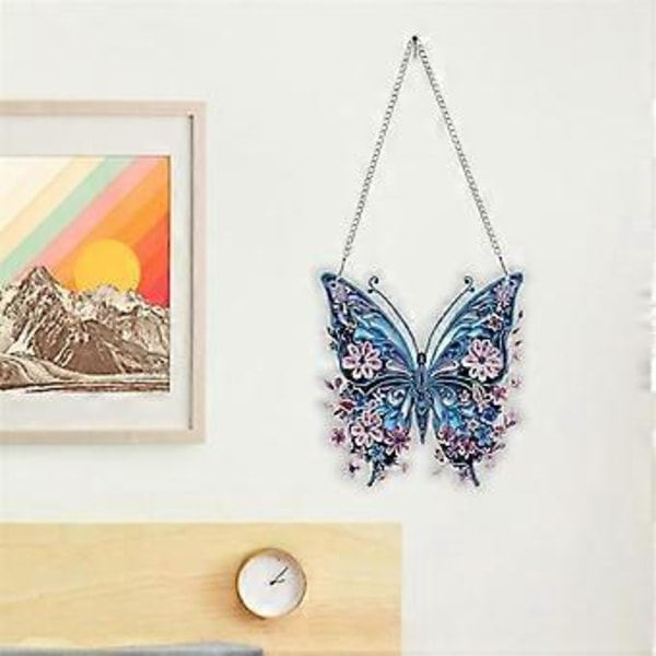 DIY Diamant Hantverk Hänge Målningskit Djur, Hängande Ornament Ädelsten Målning Konst för Vägg Dörr Dekoration