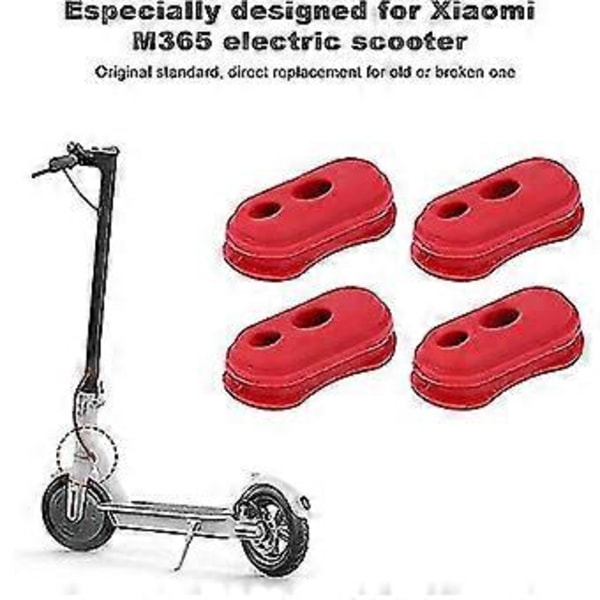 4 st Gummifodral Skydd Reparation Reservdelar Tillbehör För Xiaomi M365 Elektrisk Scooter