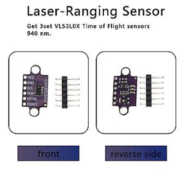 Vl53l0x Time-of-flight (tof) Avstandsmålingssensor Breakout 940nm -vl53l0xv2 Avstandsmodul I2c Iic