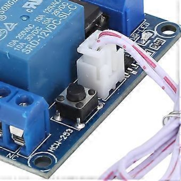Bistabiili releemoduuli 1 painikkeen käynnistys/pysäytys itselukittuva elektroninen ohjauskomponentti DC12V