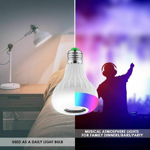 RGB-ohjattava Tuya Smart Life -sovelluksella, yhteensopiva, 2 älykästä LED-lamppua E27 Bluetooth-älylamppu BLEOSAN, yhdistetty lamppu synkronoituu musiikin rytmiin