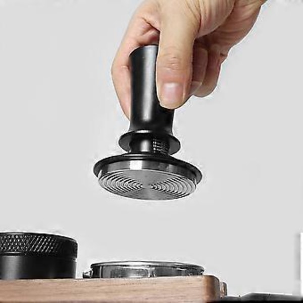 51mm Kaffetamper Justerbar Konstant Kraft Pulvertamper Espresso Gängtamper Pulverpresshammare med Skala