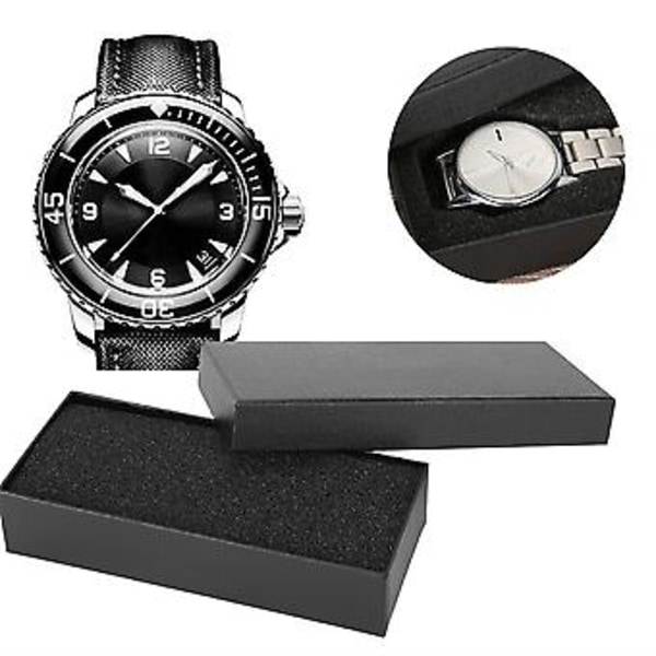 Rektangulär Enkel Klockdisplay Box Armbandsur Förvaringshållare Fodral Passar Curren