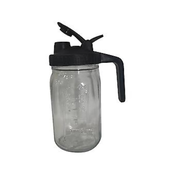 32oz Mason Jar Hällpip Lock - Glas med Lock, Mjölk, För Juice, Mjölk, Kaffe