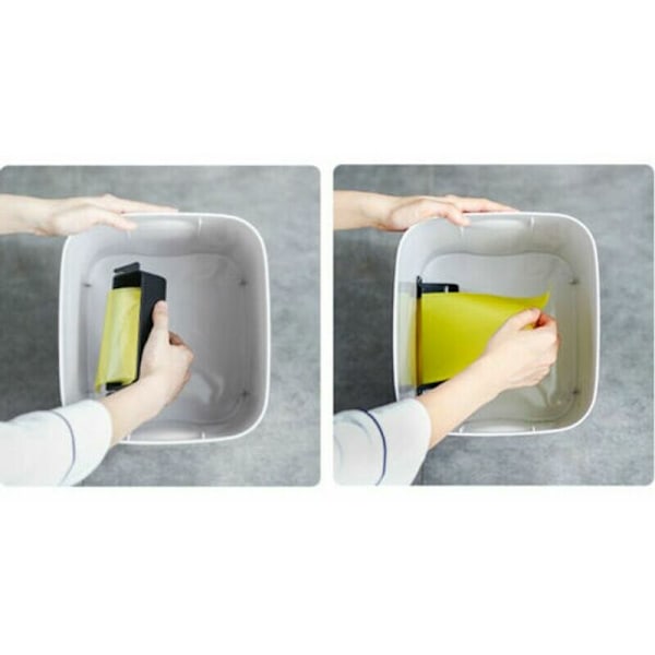 16L automatisk soptunna med sensor Automatisk soptunna Rörelsedetektor (Vit)