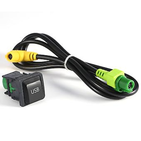 Bil USB-bryter, USB-bryterkabel 100cm Bildeler Bryter Strømlinjeformet design