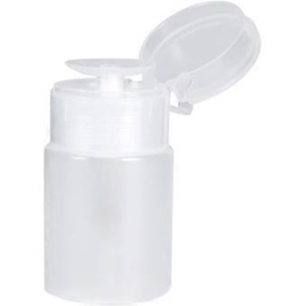 Kynsilakanpoistoaineen annostelupullo - 60ml Kirkas pullo (valkoinen) (4-d-w)