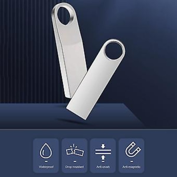 USB Flash Drive 128GB Memory Stick USB3.0 Bil Musik U Disk 128GB Computer System Disk Bærbar U Dis