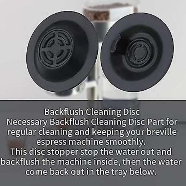 2-pack Espresso Rengöringsskiva, lämplig för Espressomaskin 9-serien, 58mm Espressomaskin Tillbehör