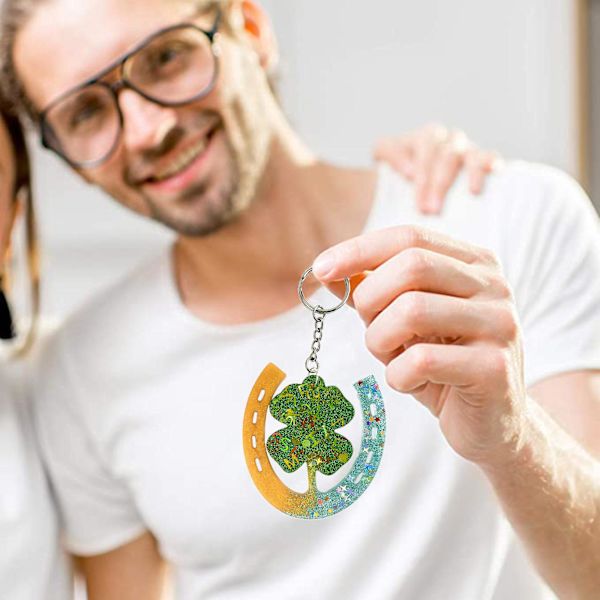 Silikon Epoxy Resin Clover Former Med Hull Til Diy Halskjede Anheng Øredobber