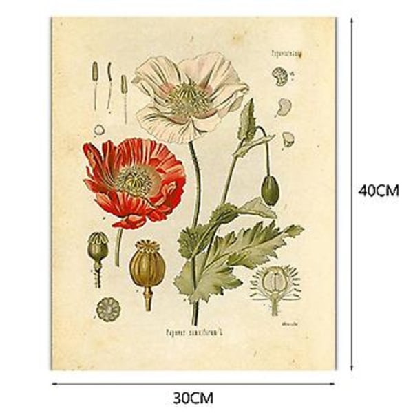 3 stk. Blomsterteppe Veggoppheng Villblomst Plante Blomsterteppe Kart Lite Teppe For Soverom