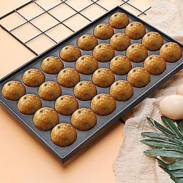28 Hål 4cm Takoyaki Varm Platta Non-Stick För Hemmet Takoyaki Takoyaki Platta Takoyaki Alumin