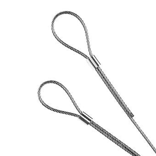 5/32 tommer (4 mm) Diameter Wire Rope Sleeves Fittings Kabelkrymper 100 stk