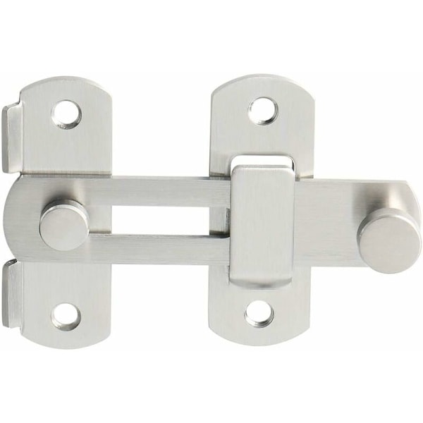 Sliding Door Latch Door Lock Toggle Latch Buckle Lock Bolt with Screws for Door, Window, Closet and Garden, Stainless Steel Brushed Finish, Ems9500-