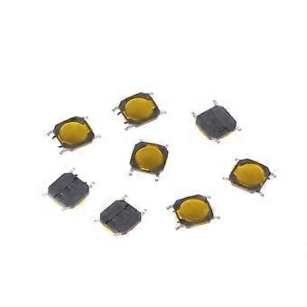 100 st 4x4x0,7 mm 4-Pin SMD Mikro Momentär Tryckknapp Taktil Brytare